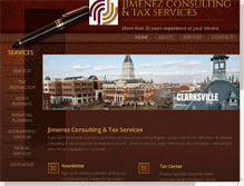 Tablet Screenshot of jimenezconsultingtaxservices.com